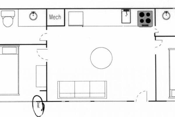 Floorplan for unit 402