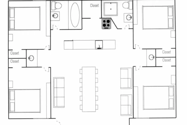 Floorplan for 155 and 156