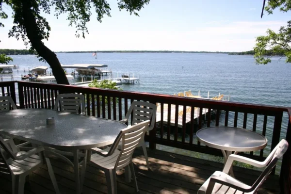 View of the Lake and Deck from the private patio