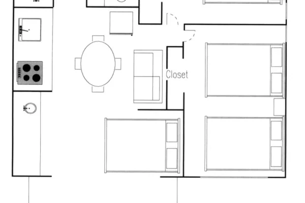 Floorplan for Units 141 & 142