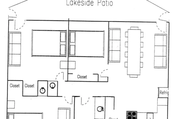 Floorplan for unit 115