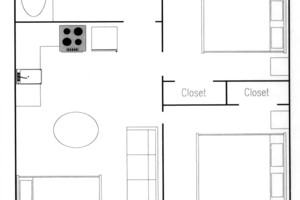 Floor plan for 408