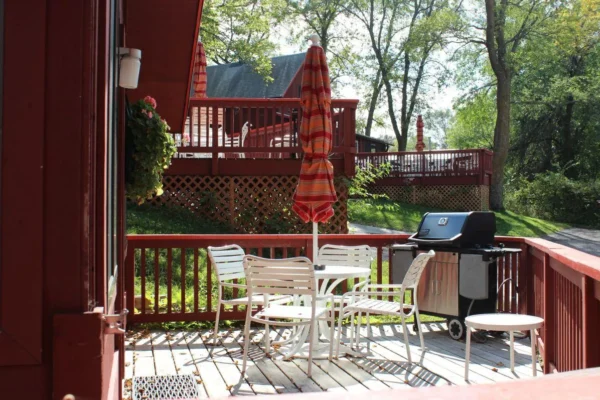 View of patio on 412