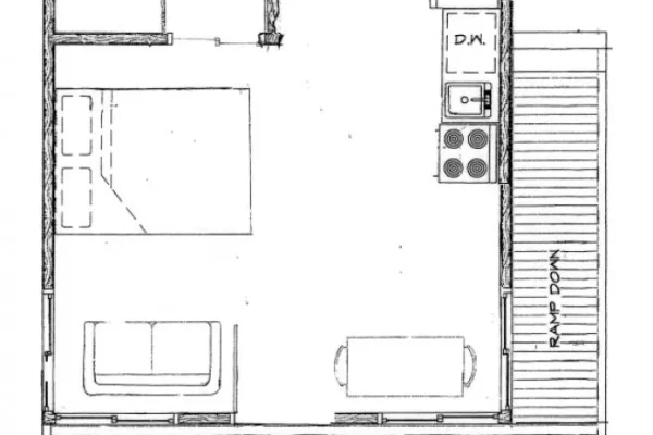 Floorplan for units 412, 413, and 414