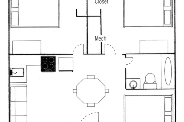 Floorplan for unit 415