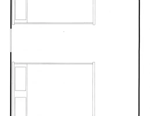 Floorplan for units 418 and 419