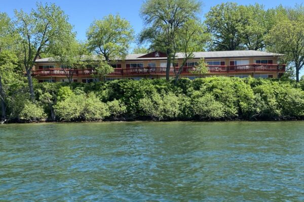 View of the South Beach complex from the water